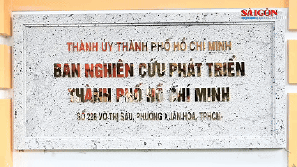 Công bố quyết định thành lập Ban Nghiên cứu phát triển TPHCM - Báo Sài Gòn Giải Phóng