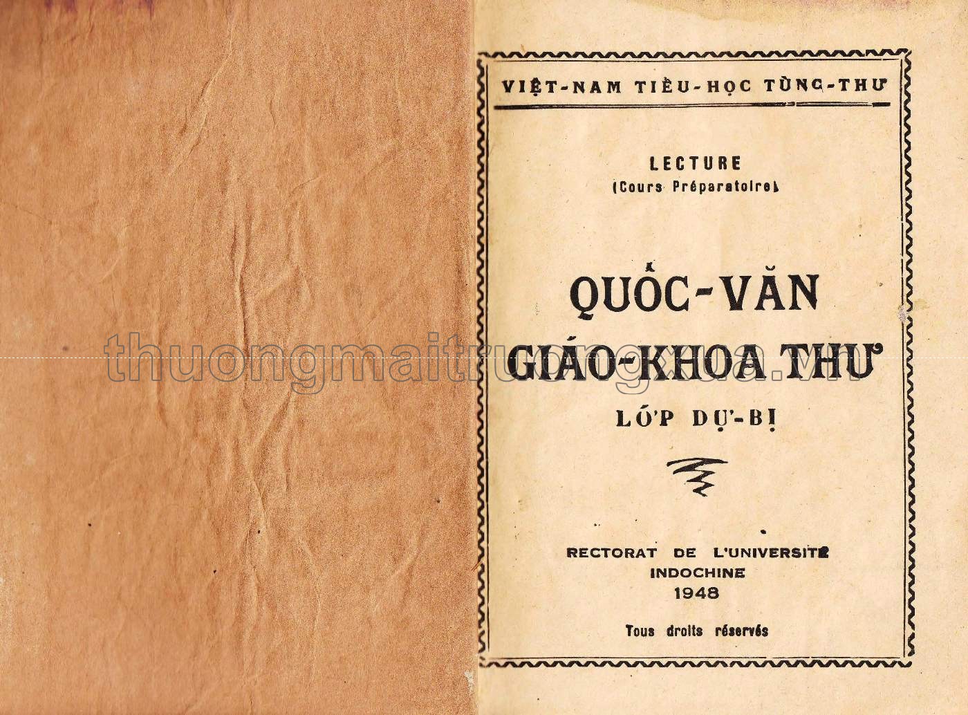 Quốc văn giáo khoa thư (lớp dự bị , 1948) - Trang 1