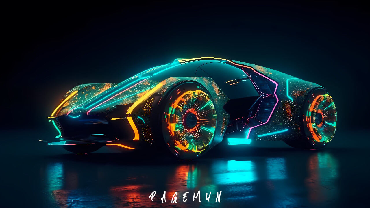 Neon Car Wallpaper | Digital Art
