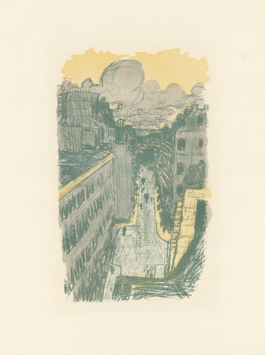 Street scene from above Rue vue den haut 1899