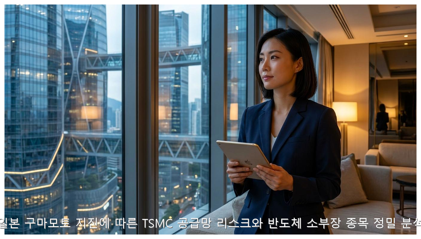 일본 구마모토 지진에 따른 TSMC 공급망 리스크와 반도체 소부장 종목 정밀 분석 핵심 안내 및 분석 인포그래픽 (6)