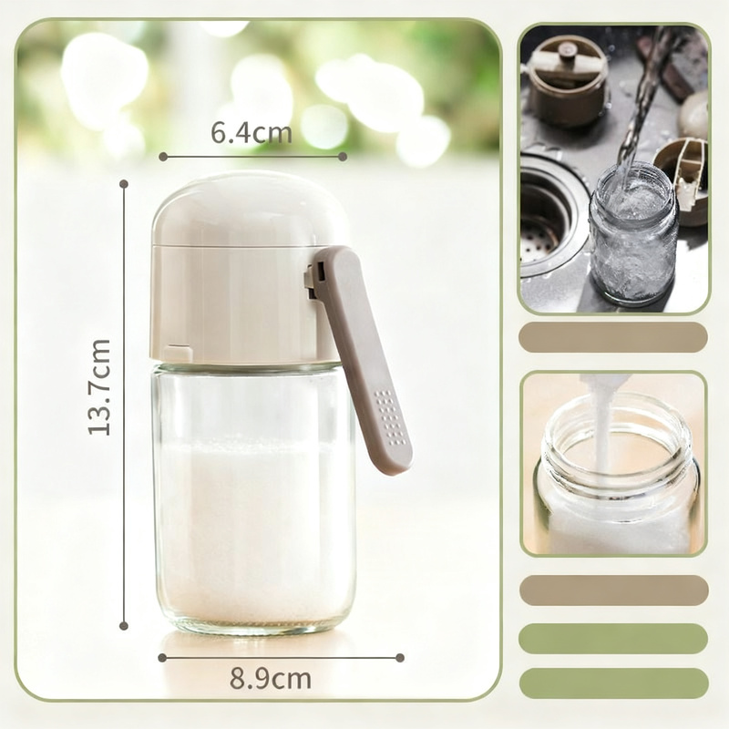 Dosing Salt Shaker with Closure