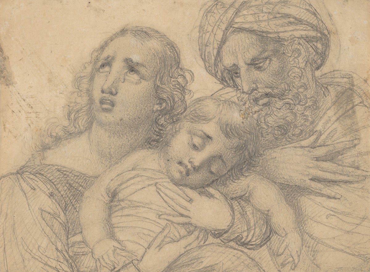 A Woman and a Turbaned Man in Despair with a Young Child 180769
