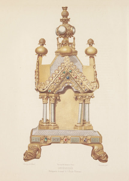 Reliquaire  travail de l École Rhenane 1859 1864