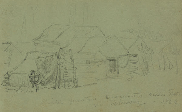 Winter quarters headquarters Meades Station nr Petersburg 1864