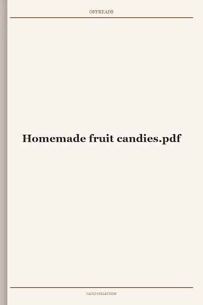 Homemade fruit candies