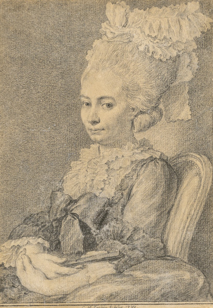 Portrait of a Young Woman Holding a Fan 1781
