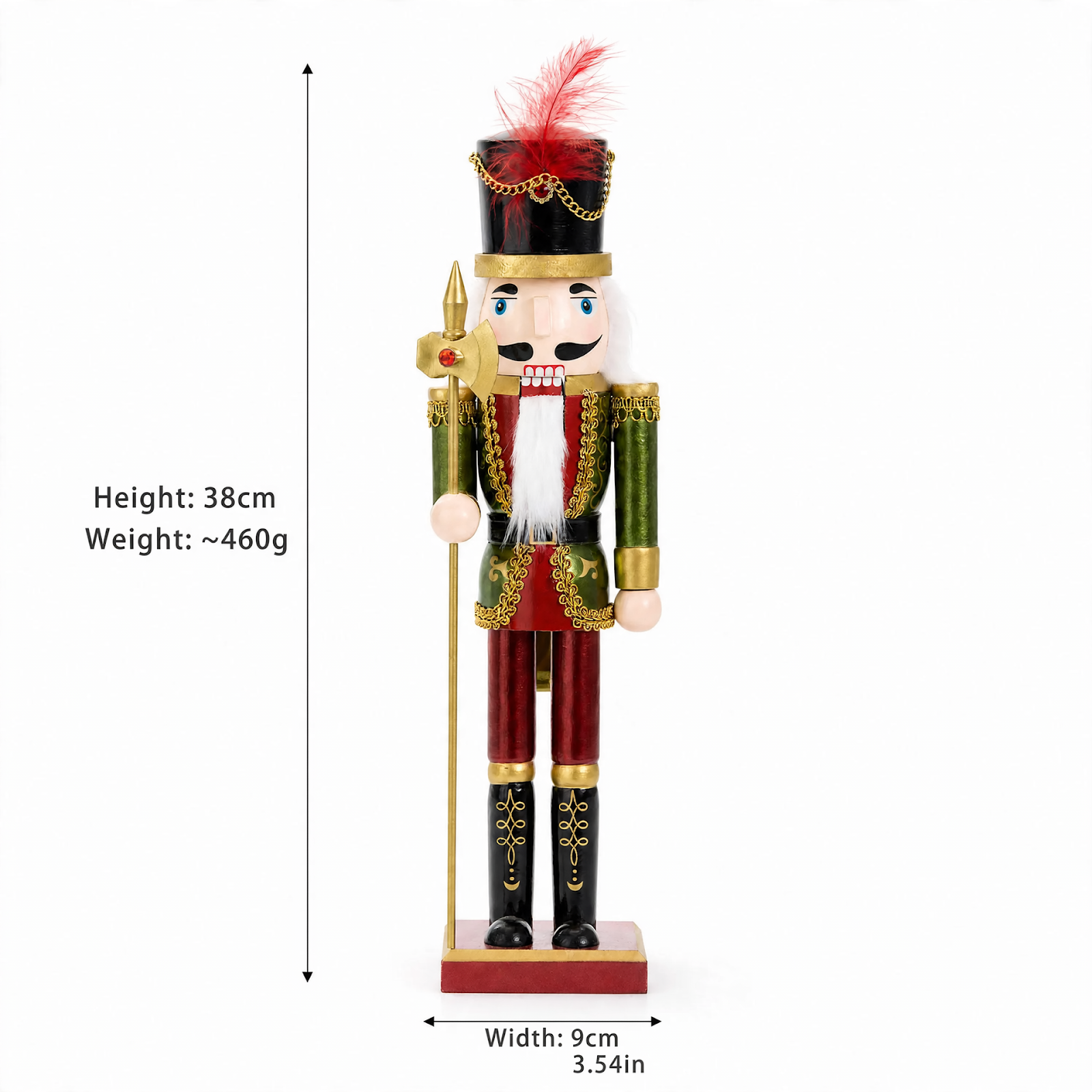 Decorative Nutcracker Soldier, 30 cm or 38 cm