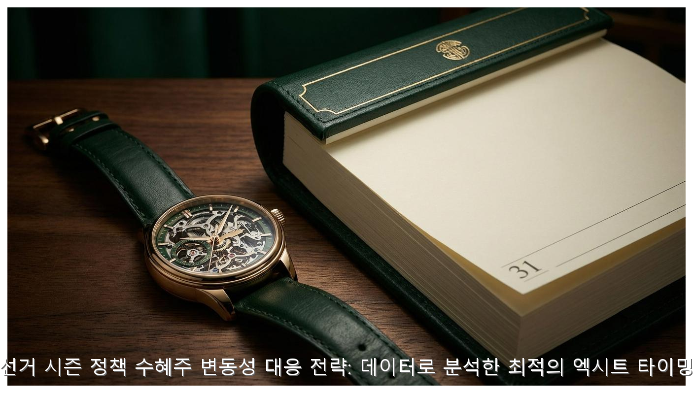 선거 시즌 정책 수혜주 변동성 대응 전략: 데이터로 분석한 최적의 엑시트 타이밍 핵심 안내 및 분석 인포그래픽 (3)