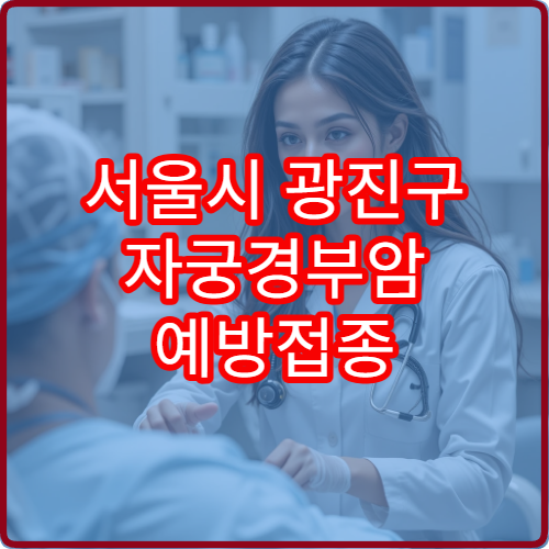 서울시 광진구 자궁경부암 예방접종 병원과 비용·접종 일정 안내