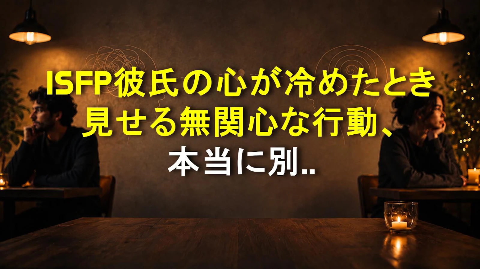 ISFP彼氏の心が冷めたとき見せる無関心な行動、本当に別れのサイン？