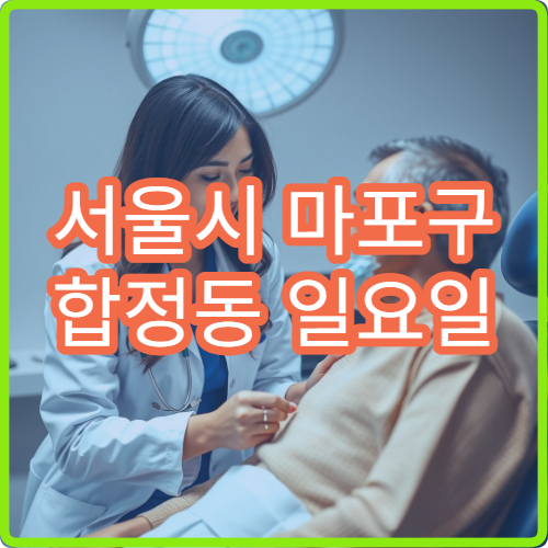 서울시 마포구 합정동 일요일 정신건강의학과 스트레스 상담