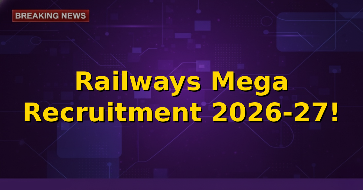 Image depicting a modern Indian Railways train with a backdrop of a bustling station, symbolizing career opportunities in the railway sector.