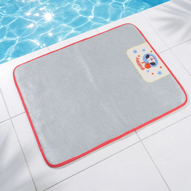 Pet cooling mat made of rattan, breathable