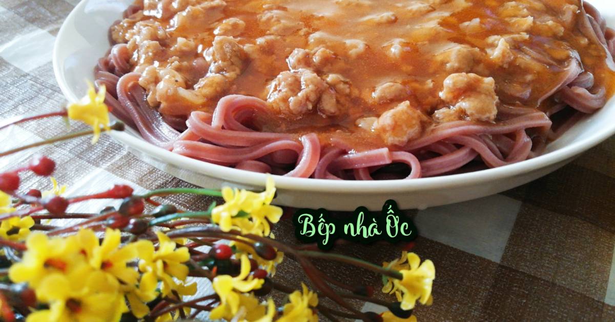 🍝Hủ Tiếu gạo lứt đỏ spaghetti 🍝