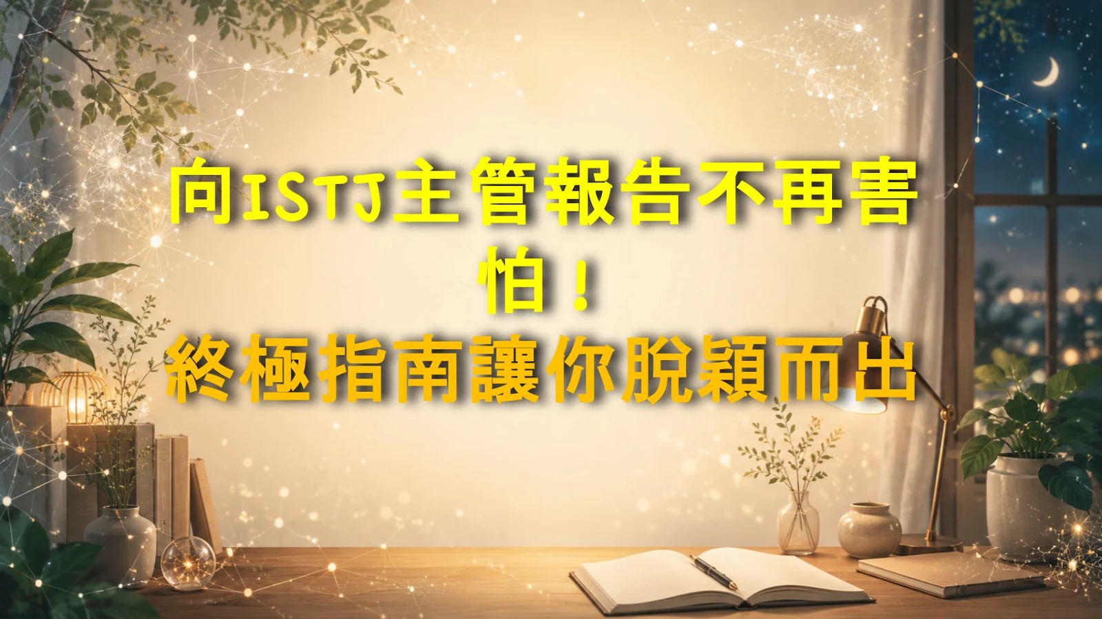 向ISTJ主管報告不再害怕！終極指南讓你脫穎而出
