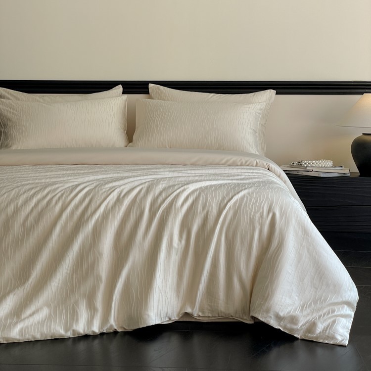 Lyocell Bedding Set, 4-piece, Satin Jacquard