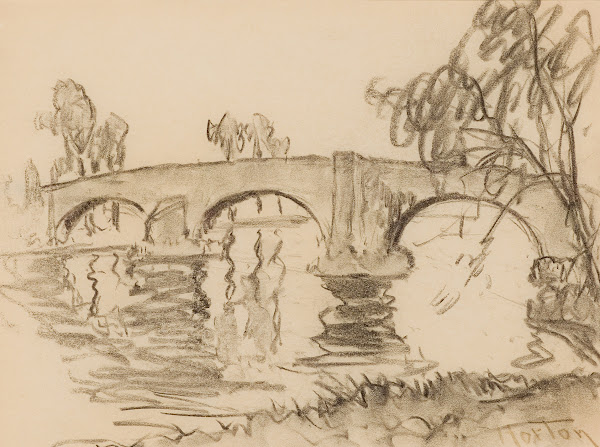 Pink Bridge Sonning circa 1912