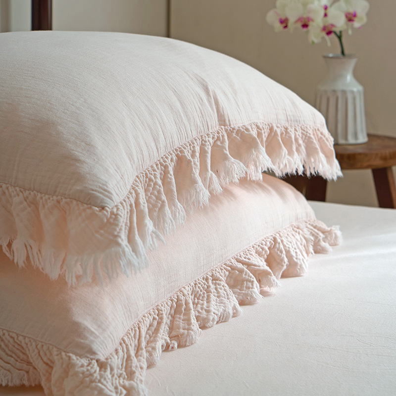 Cotton bedding set, double gauze, French style
