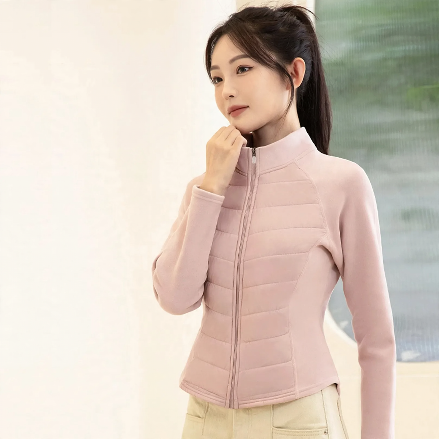 Damen-Steppjacke mit Graphen-Technologie