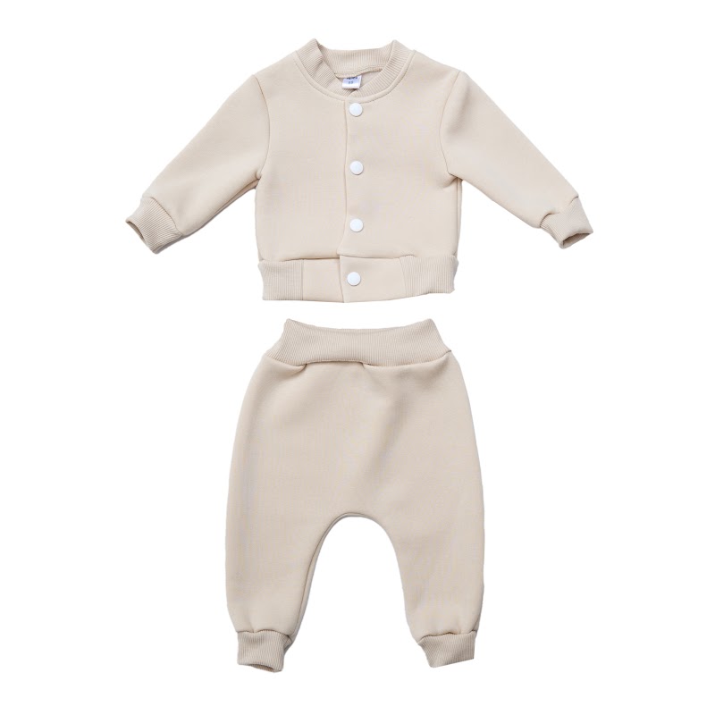 дитячий костюм на флисе утепленный (бомбер штаны) 80р, Twins