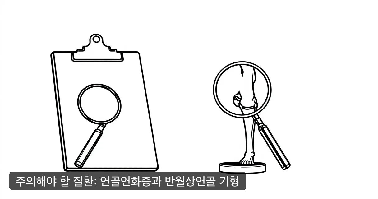 주의해야 할 질환: 연골연화증과 반월상연골 기형