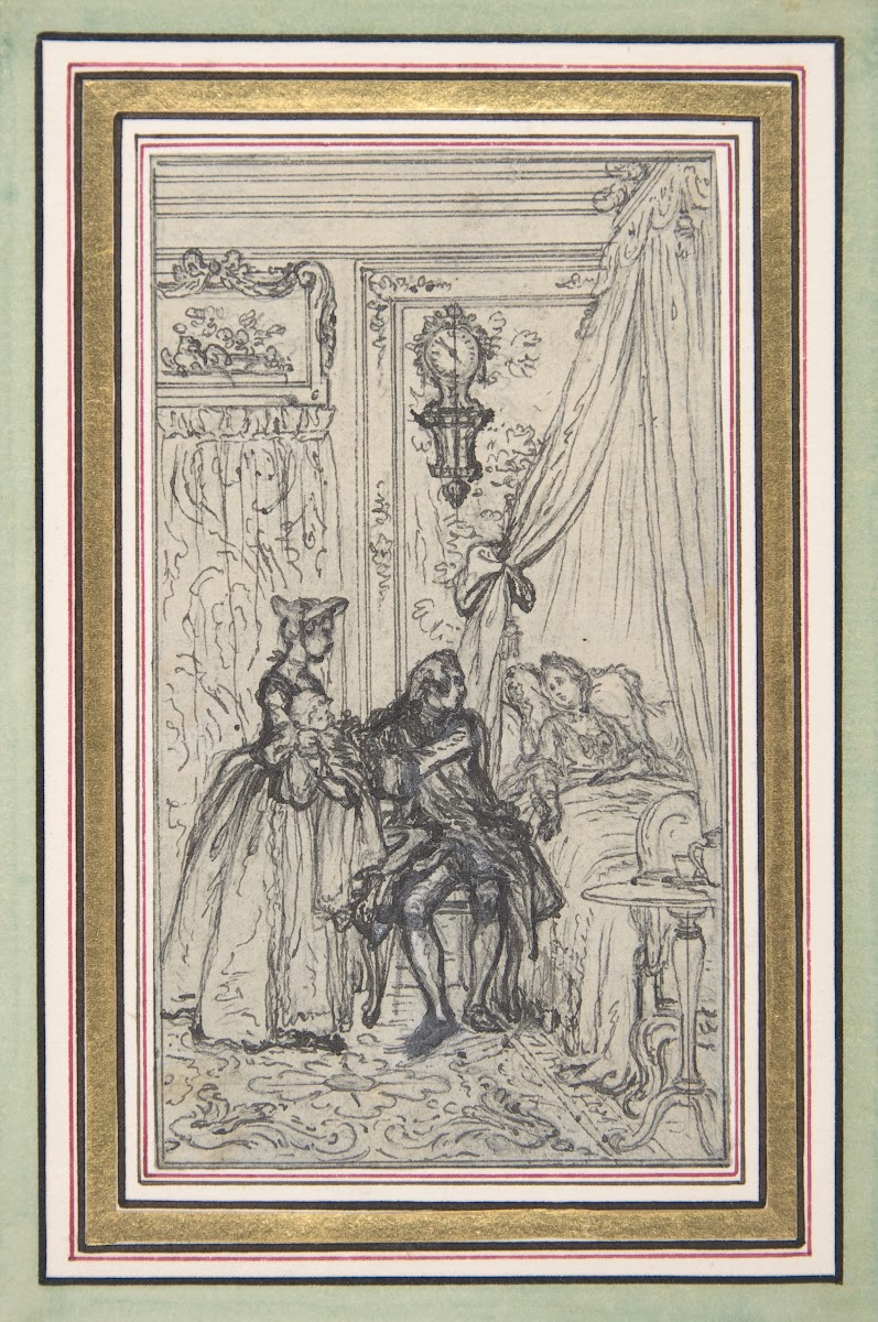 Study for a frontispiece for Histoire de Miss Jenny 18th century