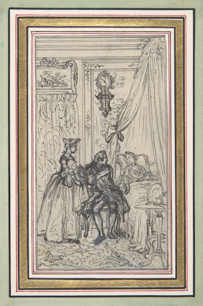 Study for a frontispiece for Histoire de Miss Jenny 18th century