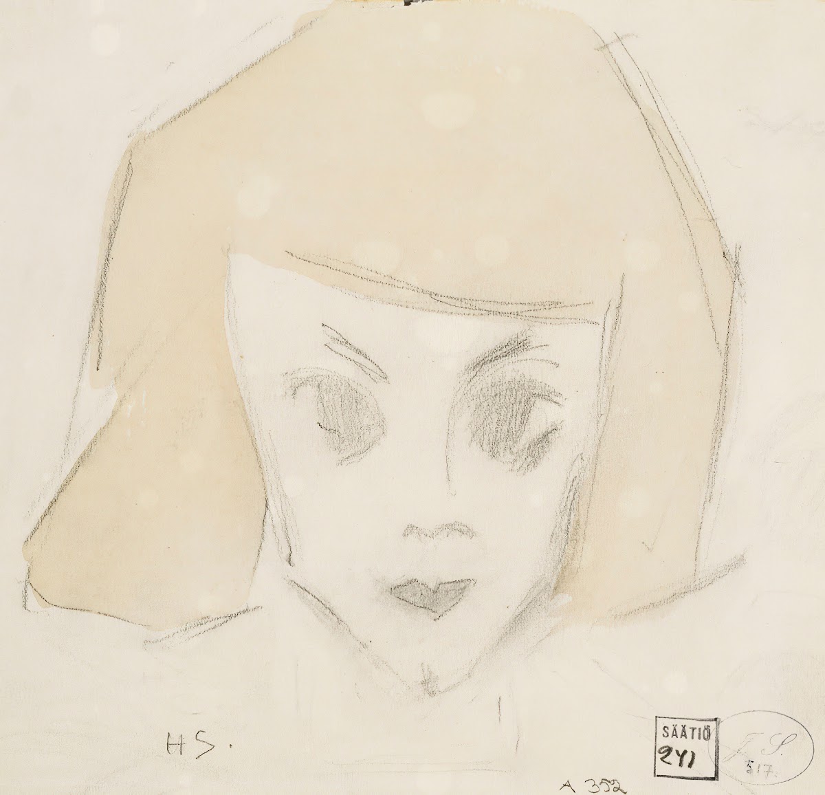 Girl with Large Eyes Karin 1928