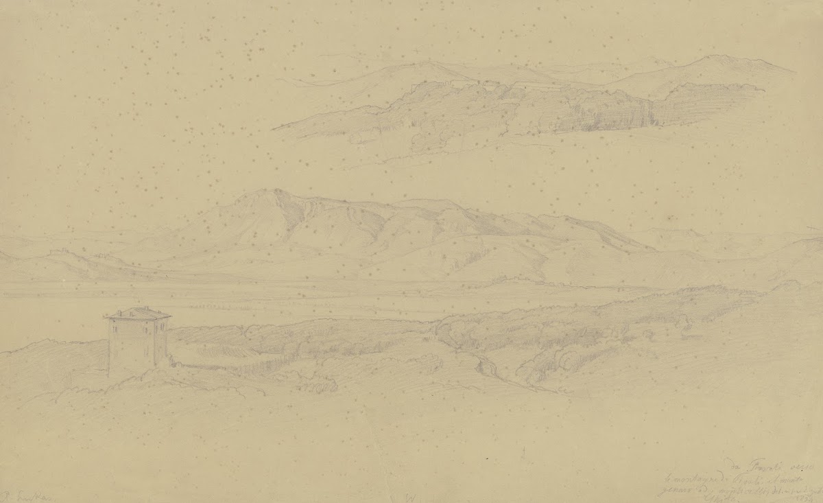 Landschaftsstudie Frascati und Tivoli 1834