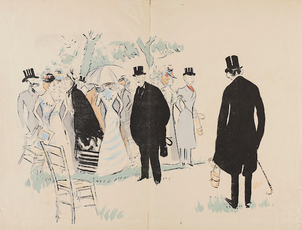 Le Prince Troubetzkoy la Baronne Alphonse de Rothschild le Baron Gustave de Roth