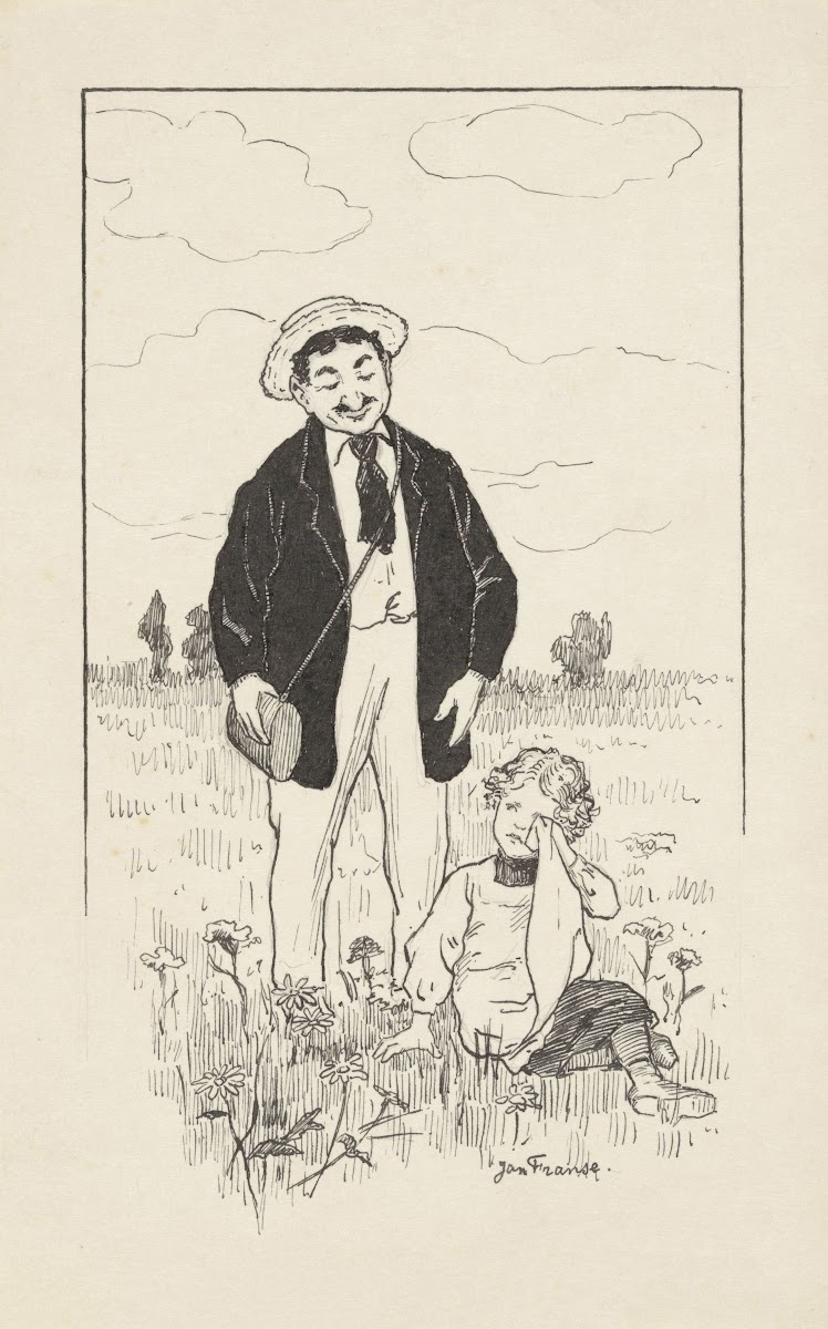 Man Bij Een Huilend Meisje In Een Veld 1915 1930
