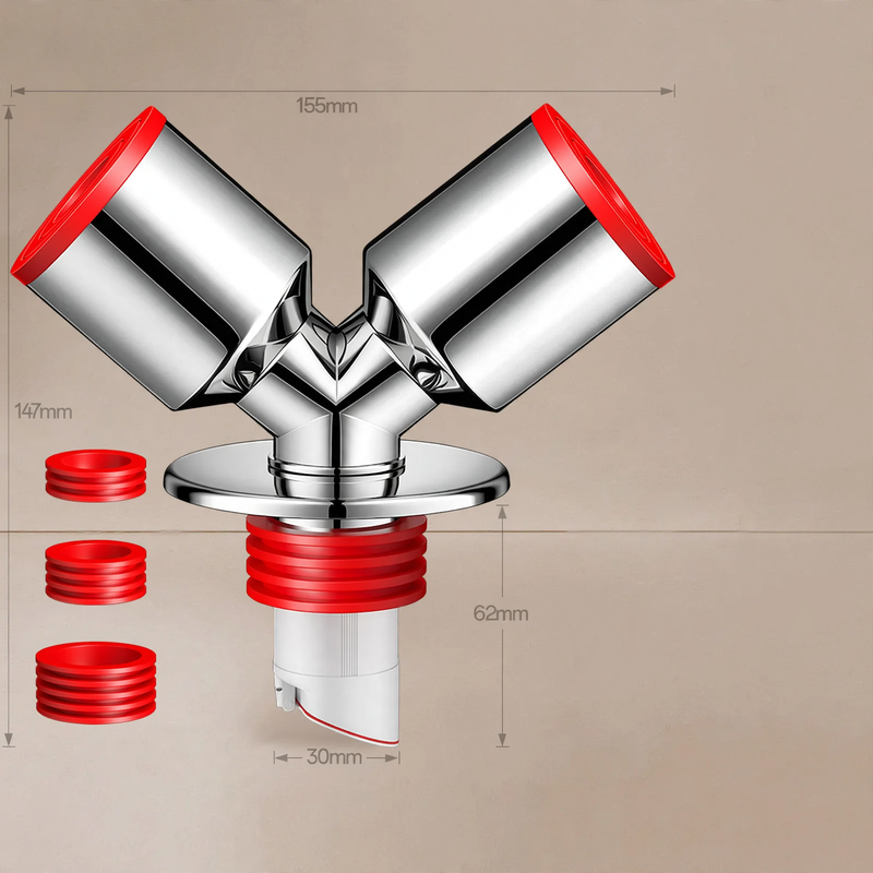 Y-shaped drainage connection for washing machine and dryer