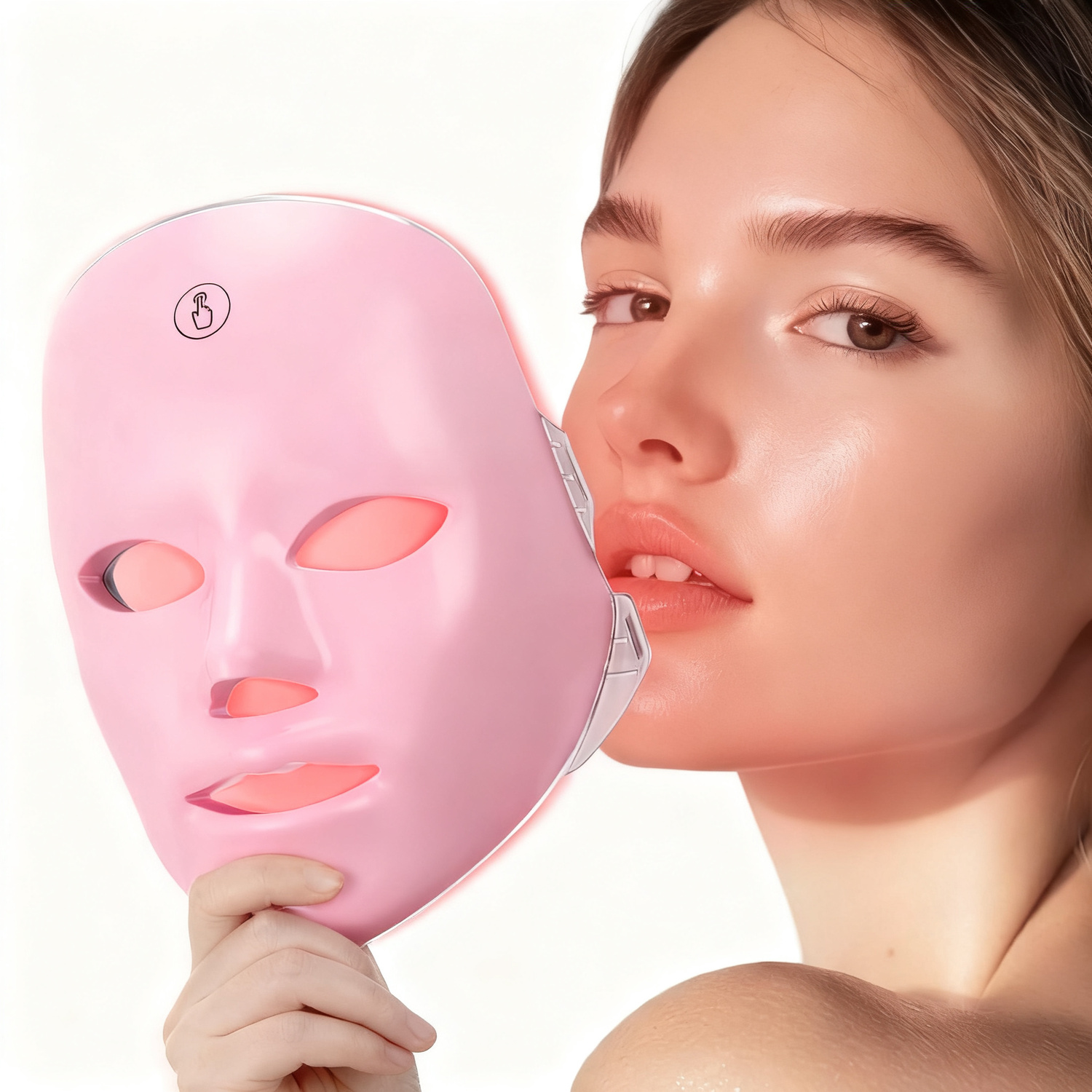 LED-Rotlicht-Gesichtsmaske