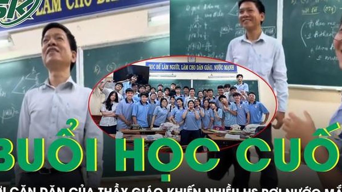 Xúc động lời nhắn gửi của thầy giáo trong buổi học cuối khiến nhiều học sinh rơi nước mắt - Báo Sức Khỏe &amp; Đời Sống