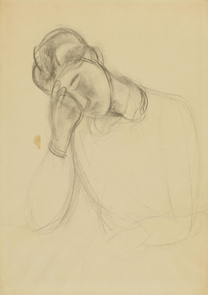 Studie II zum Bildnis Nanda 1941