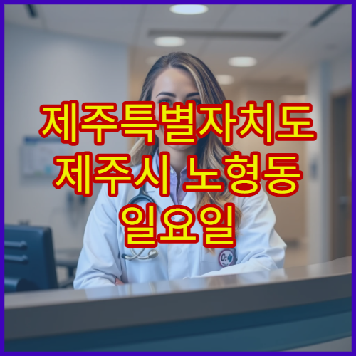 제주특별자치도 제주시 노형동 일요일 당번약국 운영시간 및 위치 안내