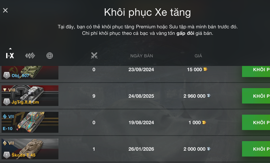 Bán acc World of Tanks Blitz giá rẻ uy tín, nhận cả thẻ cào,...