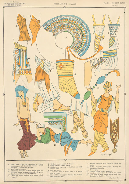 Modern Egypt  Shoes aprons collars 1926 1927