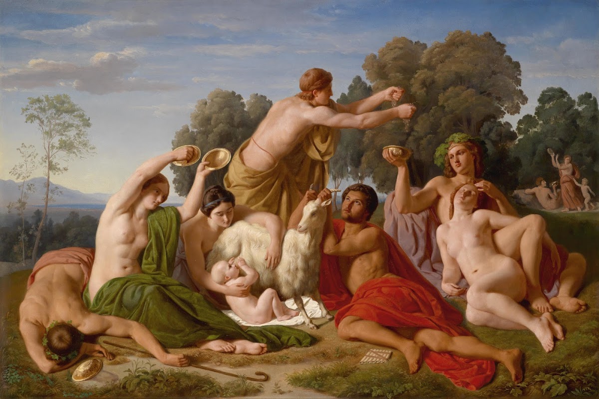 The Education Of Jupiter On Mount Ida In Crete 1846