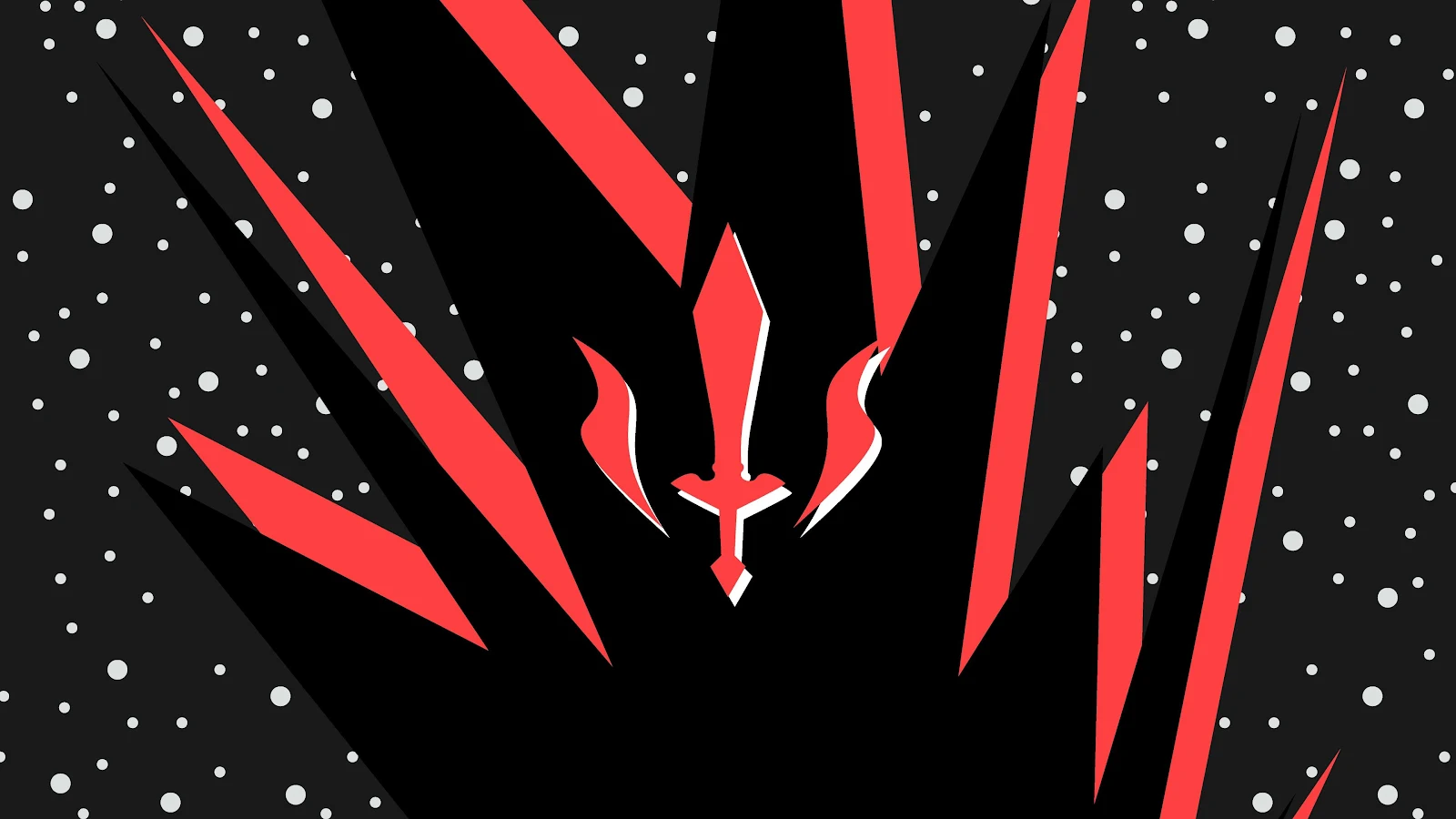 Abstract Red Sword Vector Art - Digital Vector Art 4K Wallpaper (3840x2160)
