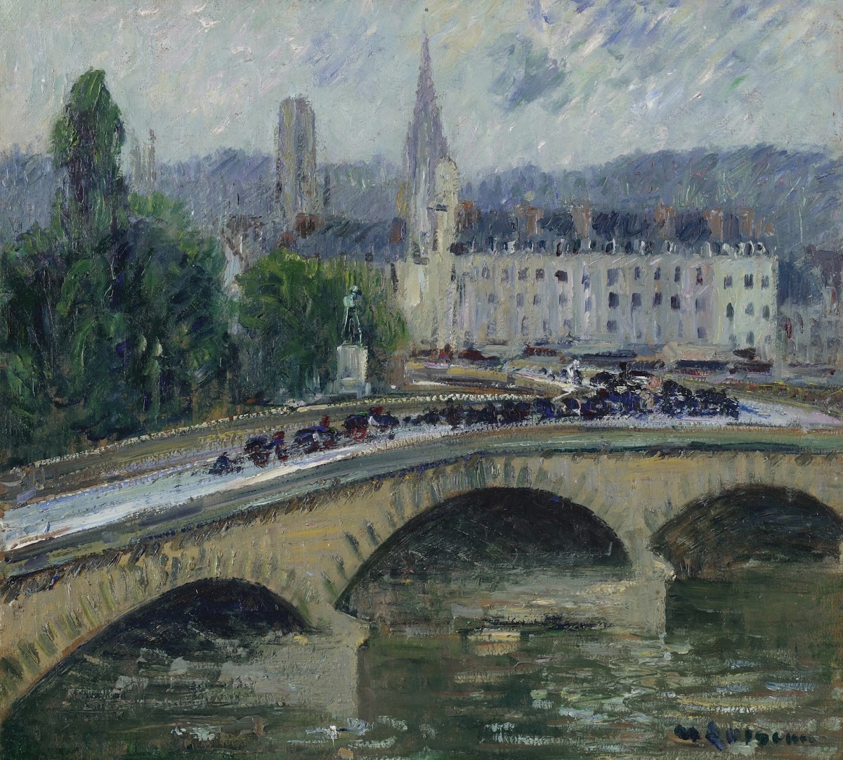 Rouen le pont Corneille circa 1927