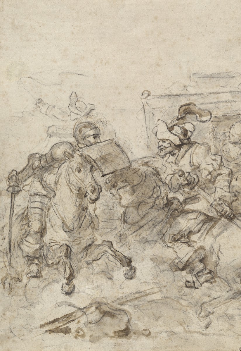 Don Quixote Attacking the Biscayan 1780s