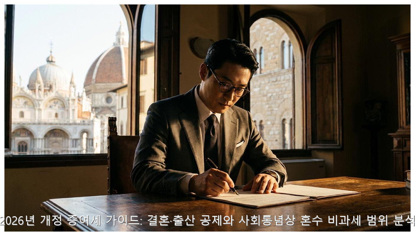 2026년 개정 증여세 가이드: 결혼·출산 공제와 사회통념상 혼수 비과세 범위 분석 핵심 안내 및 분석 인포그래픽 (7)