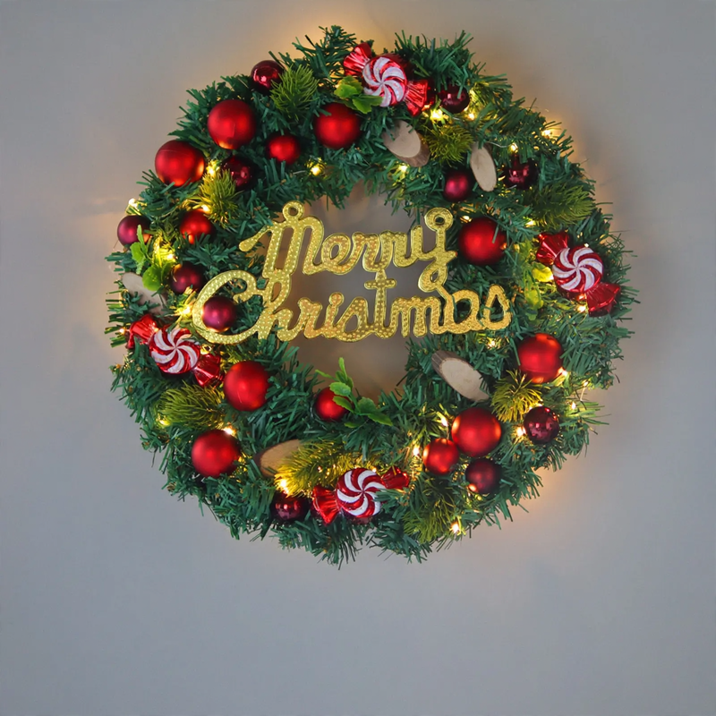 Christmas wreath with pine cones, various sizes