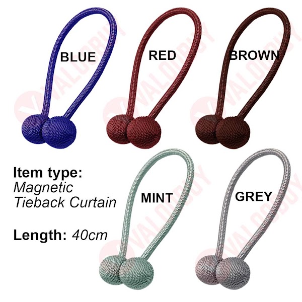 Blue - Curtain Magnetic Tieback