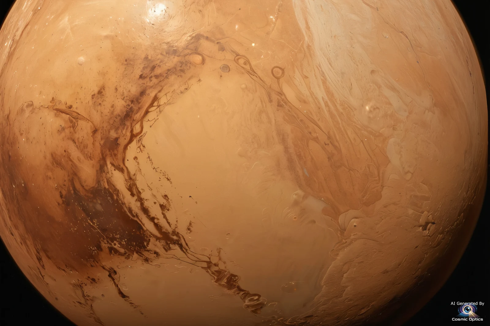 An accurate, photorealistic astronomical photograph of the dwarf planet Pluto in deep space. The sur_00019