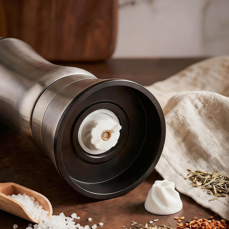 Stainless Steel Pepper Mill with Ceramic Grinding Mechanism