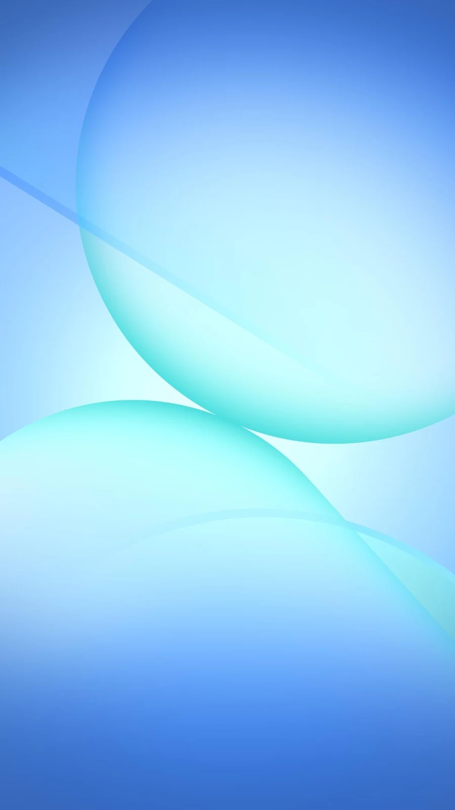 Glowing Cyan Abstract Spheres - Digital Abstract Art Full HD iPhone Wallpaper (1316x2340)