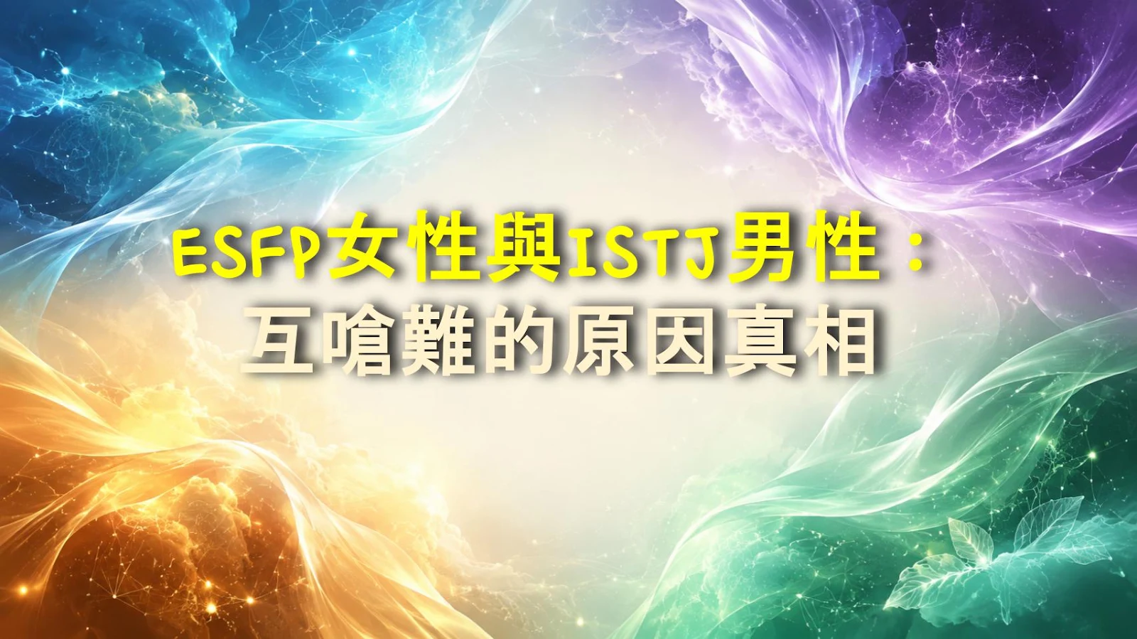 ESFP女性與ISTJ男性：互嗆難的原因真相